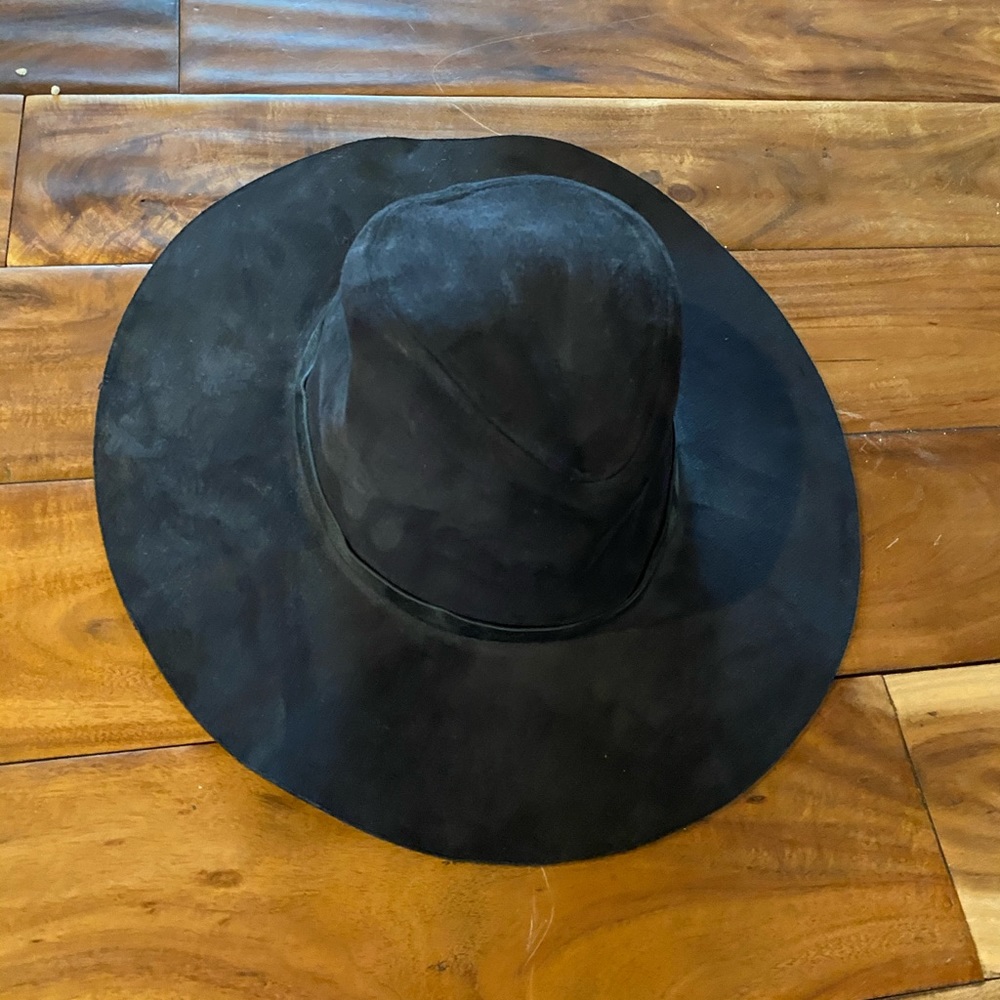 Bcbg black suede hat